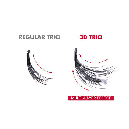 i-ENVY by Kiss Triple Black 3D Knotted Trio Individual Eyelashes