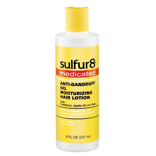 Sulfur 8 Medicated Anti-Dandruff Oil Moisturizing Hair Lotion 8oz