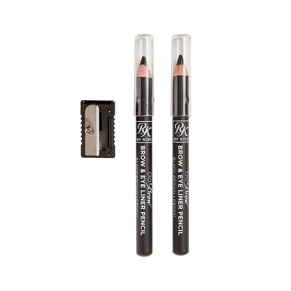 Kiss RubyKisses Go Brow Brow & Eyeliner Pencil 2pc
