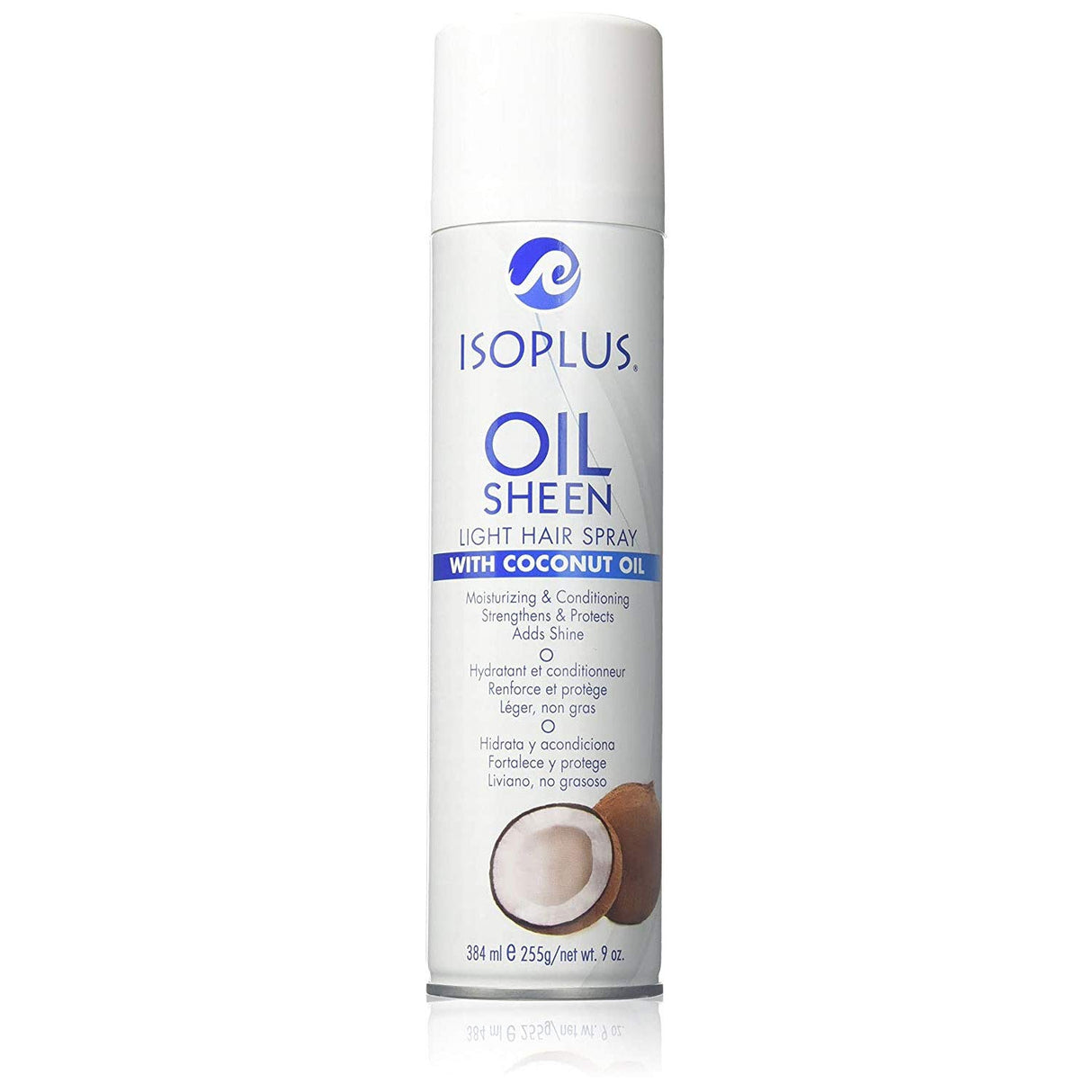 Isoplus Oil Sheen Light Hair Spray with Coconut Oil 9oz