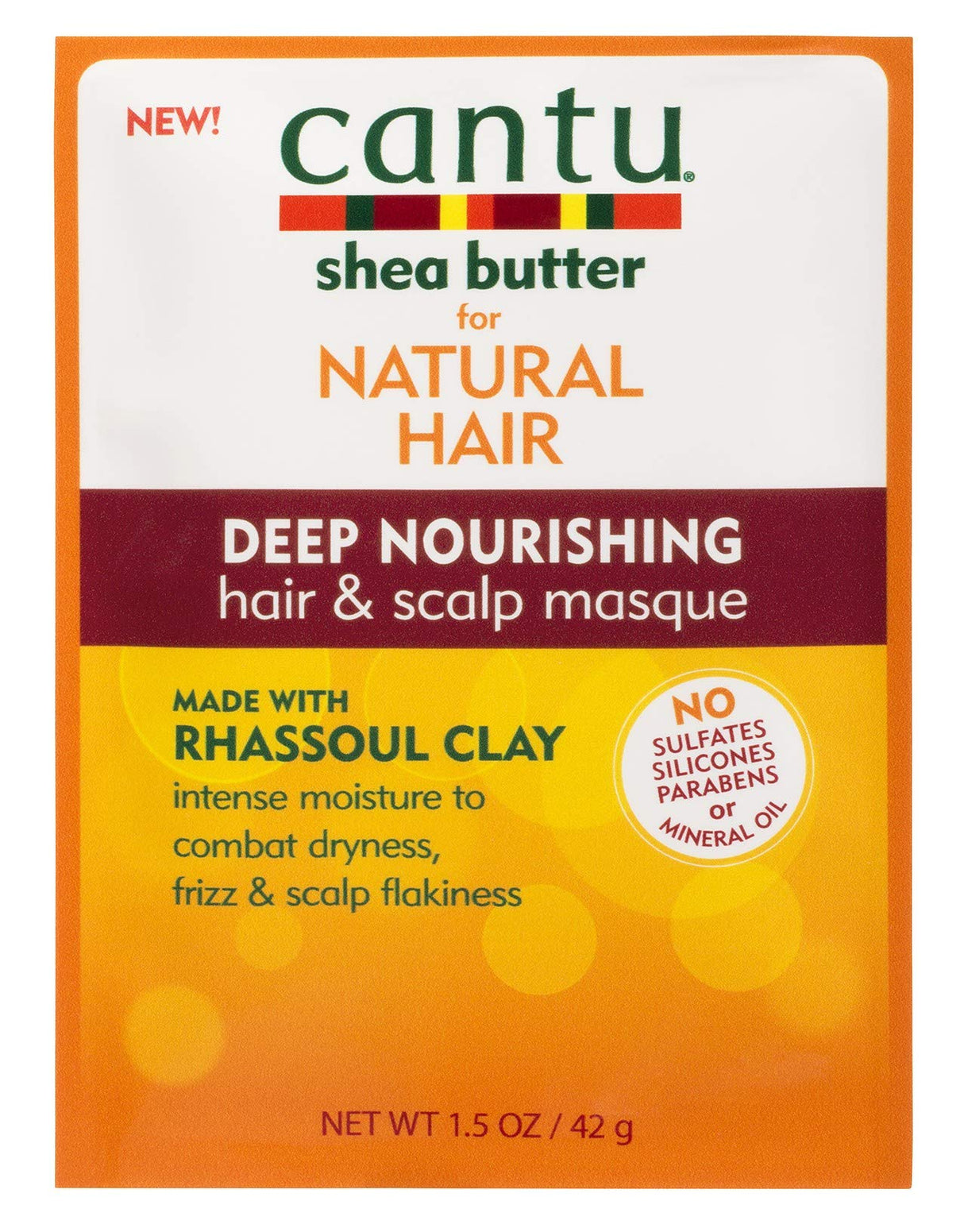 Cantu Shea Butter for Natural Hair Deep Nourishing Hair & Scalp Masque 1.5oz