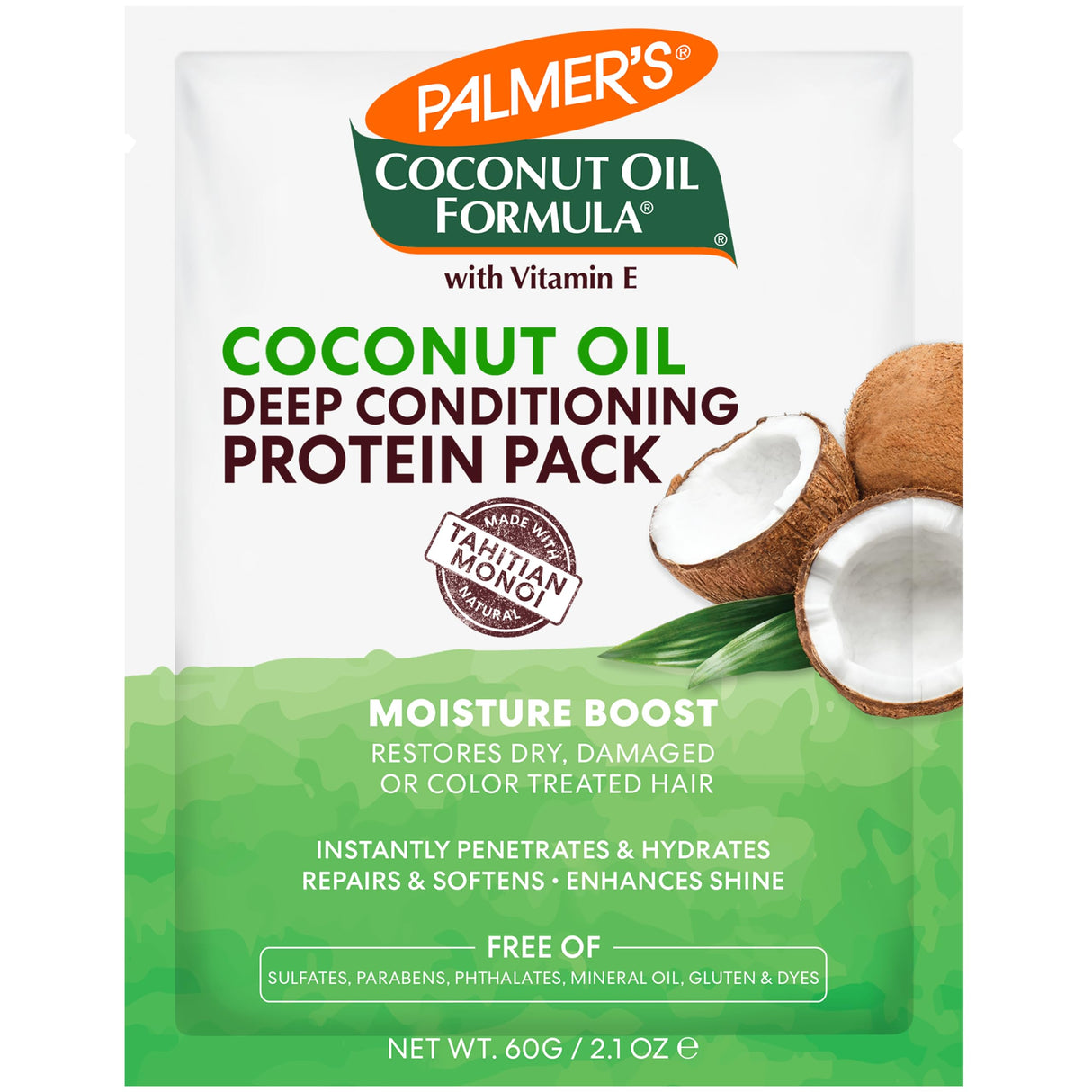 Palmer's Coconut Oil Formula Moisture Boost Protein Pack 2.1 oz