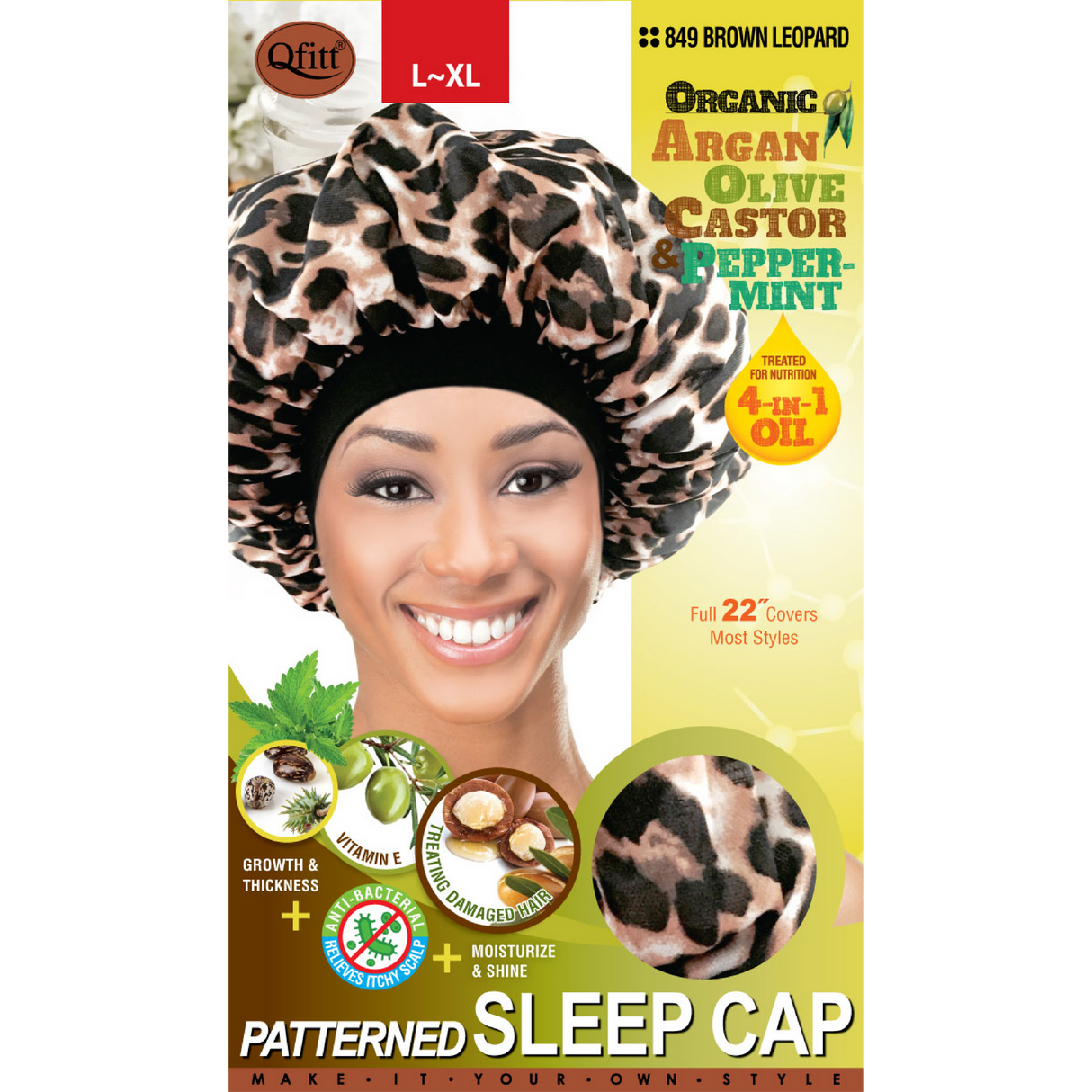 Qfitt Patterned Sleep Cap