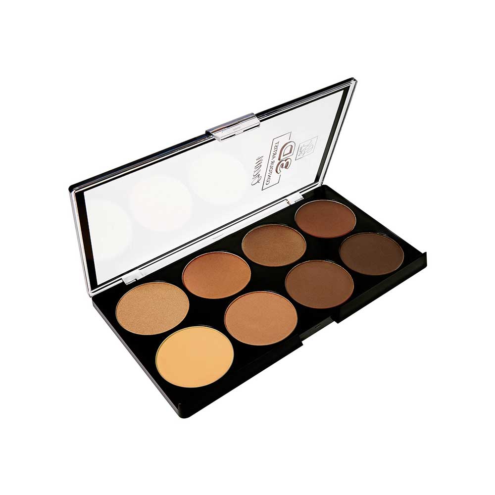 Kiss RubyKisses 3D Contour Artist Powder Palette