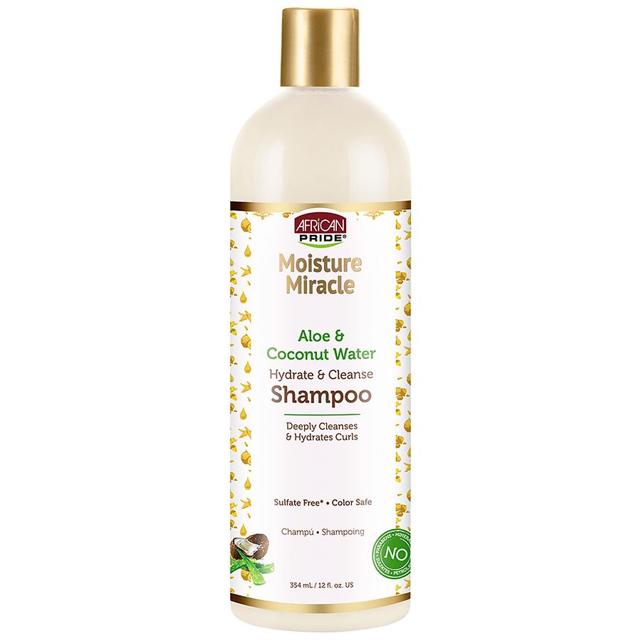 African Pride Moisture Miracle Aloe & Coconut Water Shampoo 12oz