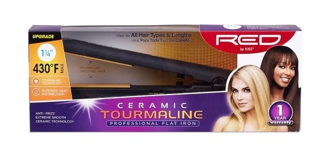 Red By Kiss 1-1/4" Ceramic Tourmaline Flat Iron
