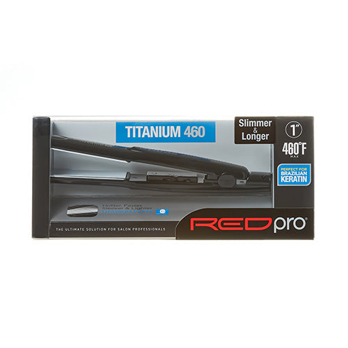 Red Pro By Kiss 1" Titanium 460 Flat Iron
