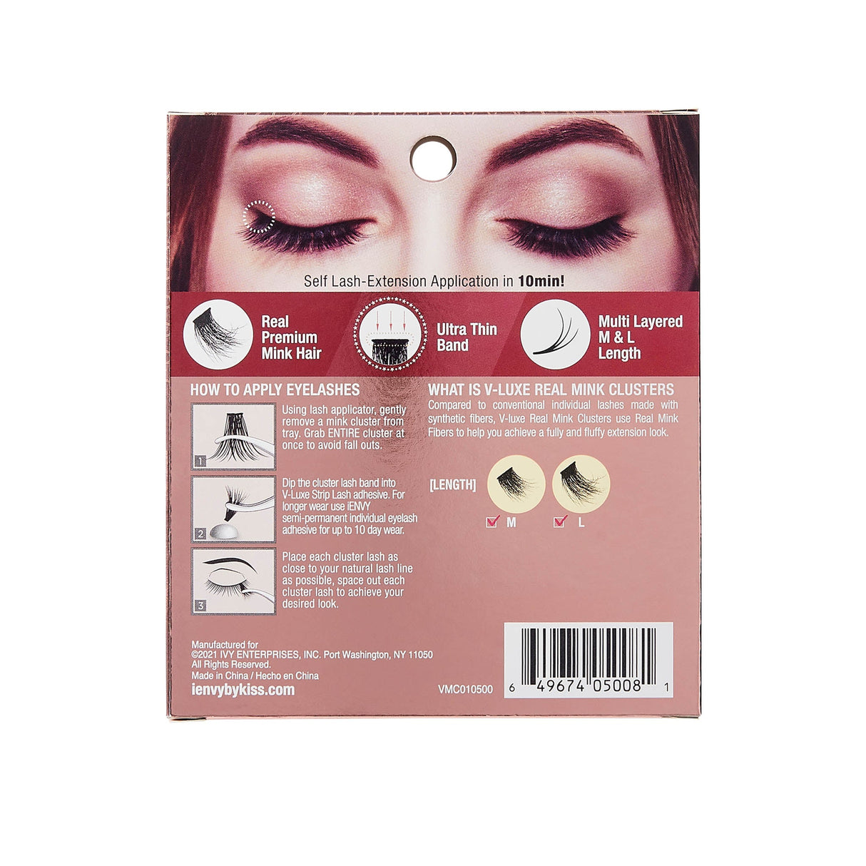 i-ENVY by Kiss V Luxe Real Mink Cluster Eyelashes