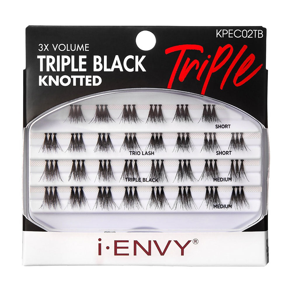 i-ENVY by Kiss Triple Black Knotted Trio Individual Eyelashes