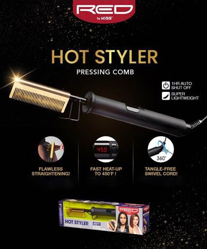 Red by Kiss Hot Styler Pressing Comb