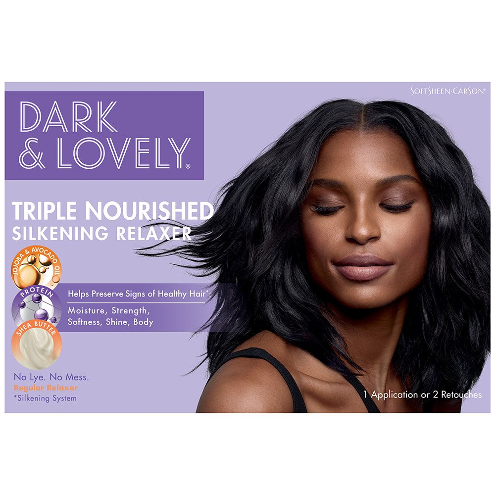 Dark & Lovely Triple Nourished Silkening Relaxer No Lye 1 Application/2 Retouches