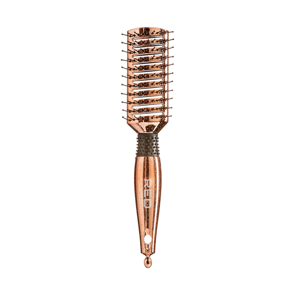 RED ROSE GOLD PADDLE BRUSH VENT