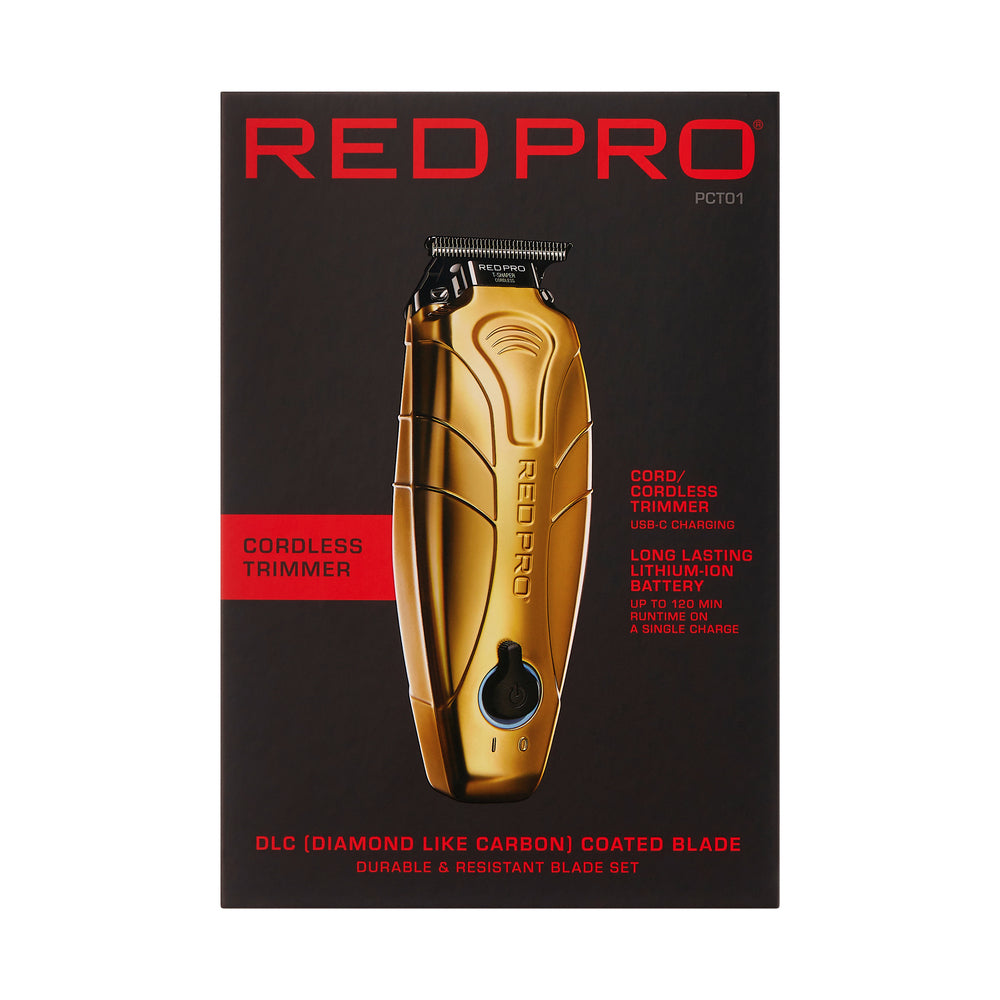 RED PRO CORDLESS TRIMMER MATT GOLD