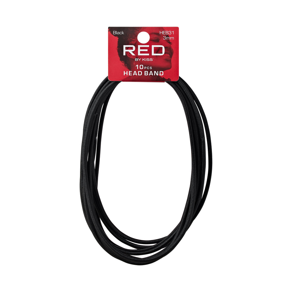 Red by Kiss 3MM Headbands 10pcs
