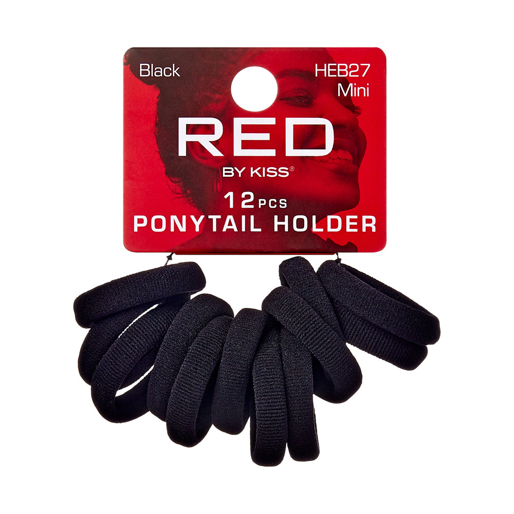 Red by Kiss Mini Ponytail Holders 12pcs