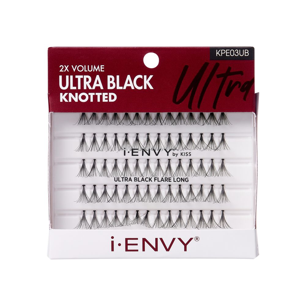 i-ENVY by Kiss Ultra Black Knotted Flare Individual Eyelashes