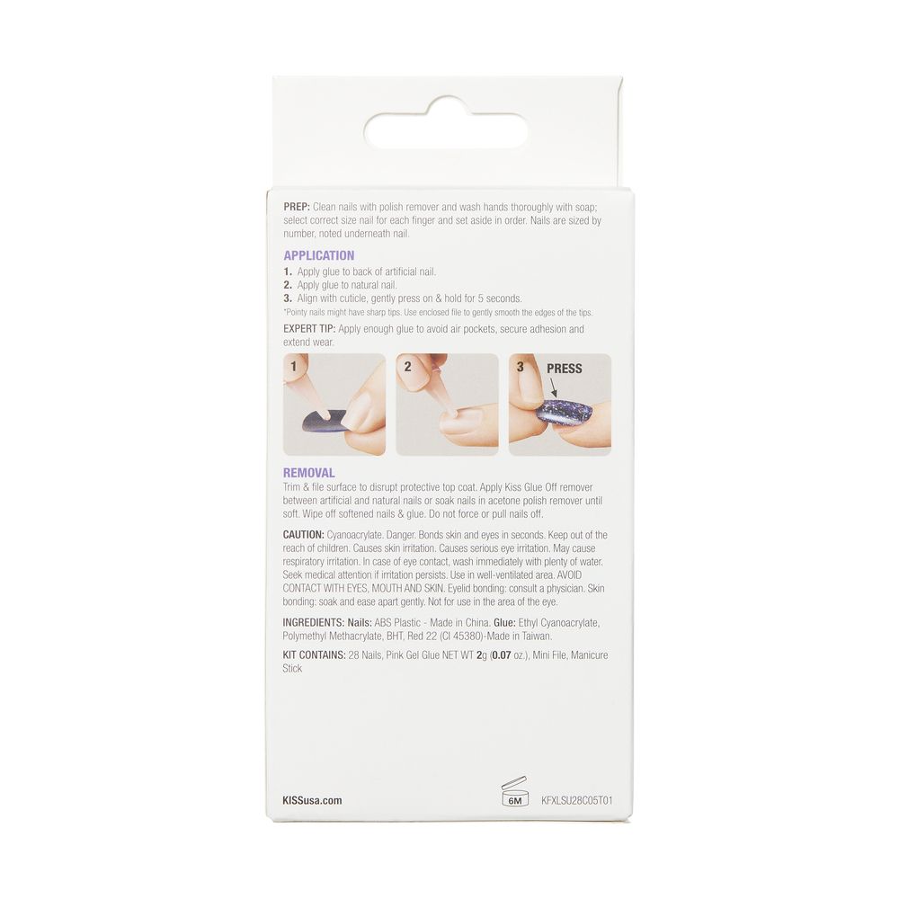 Kiss Gel Fantasy Press-On Nails - Attitude