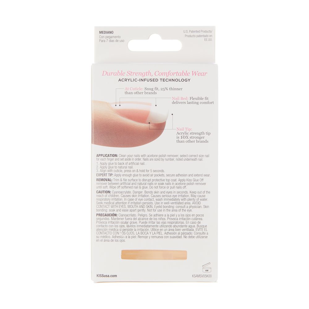 Kiss Salon Acrylic French Press-On Nails