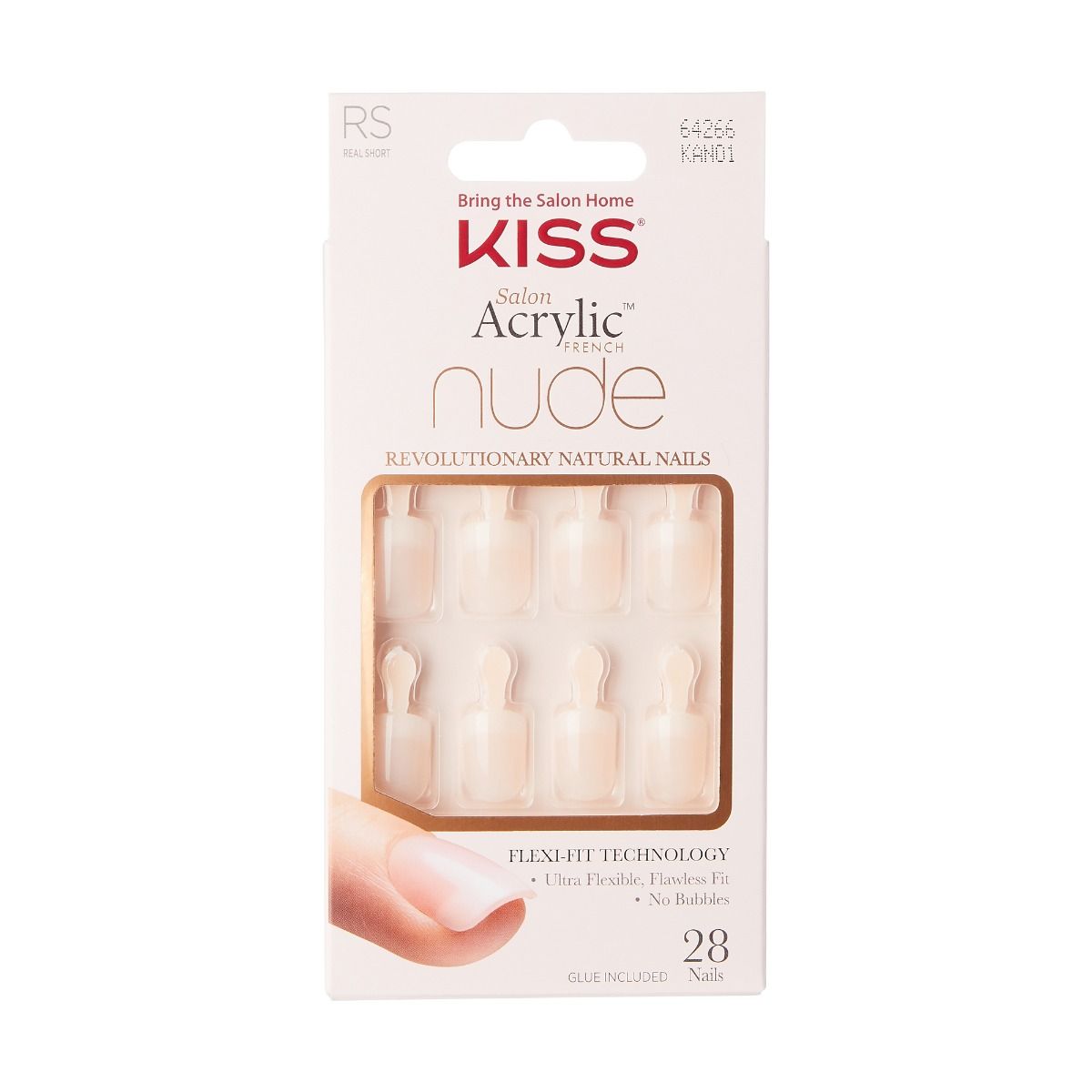 Kiss Salon Acrylic French Nude Press-On Nails