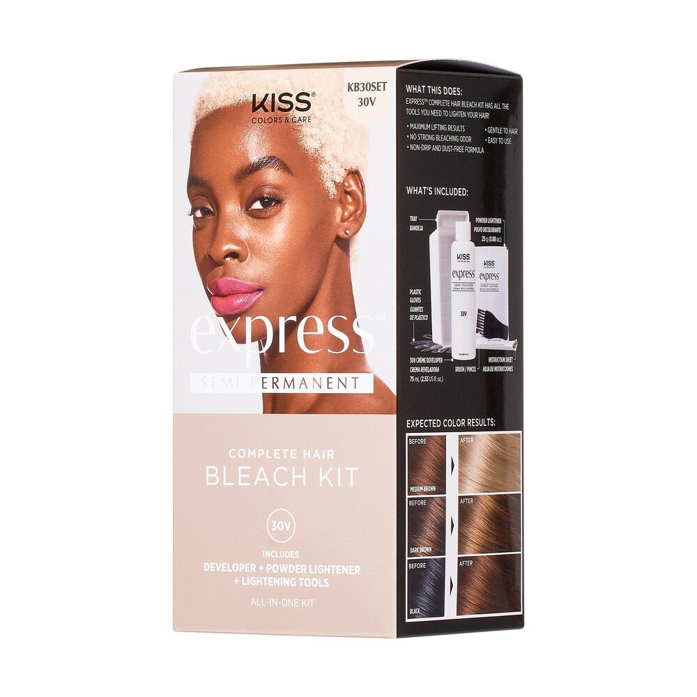 Kiss Express Complete Hair Bleach All-In-One Kit 1 Application