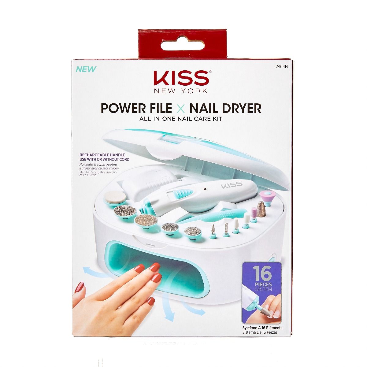 Kiss Power File x Nail Dryer All-In-One Nail Care Kit