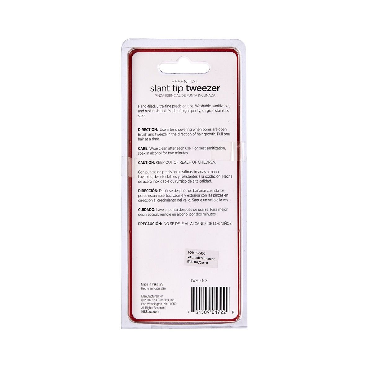 Kiss Slant Tip Tweezer