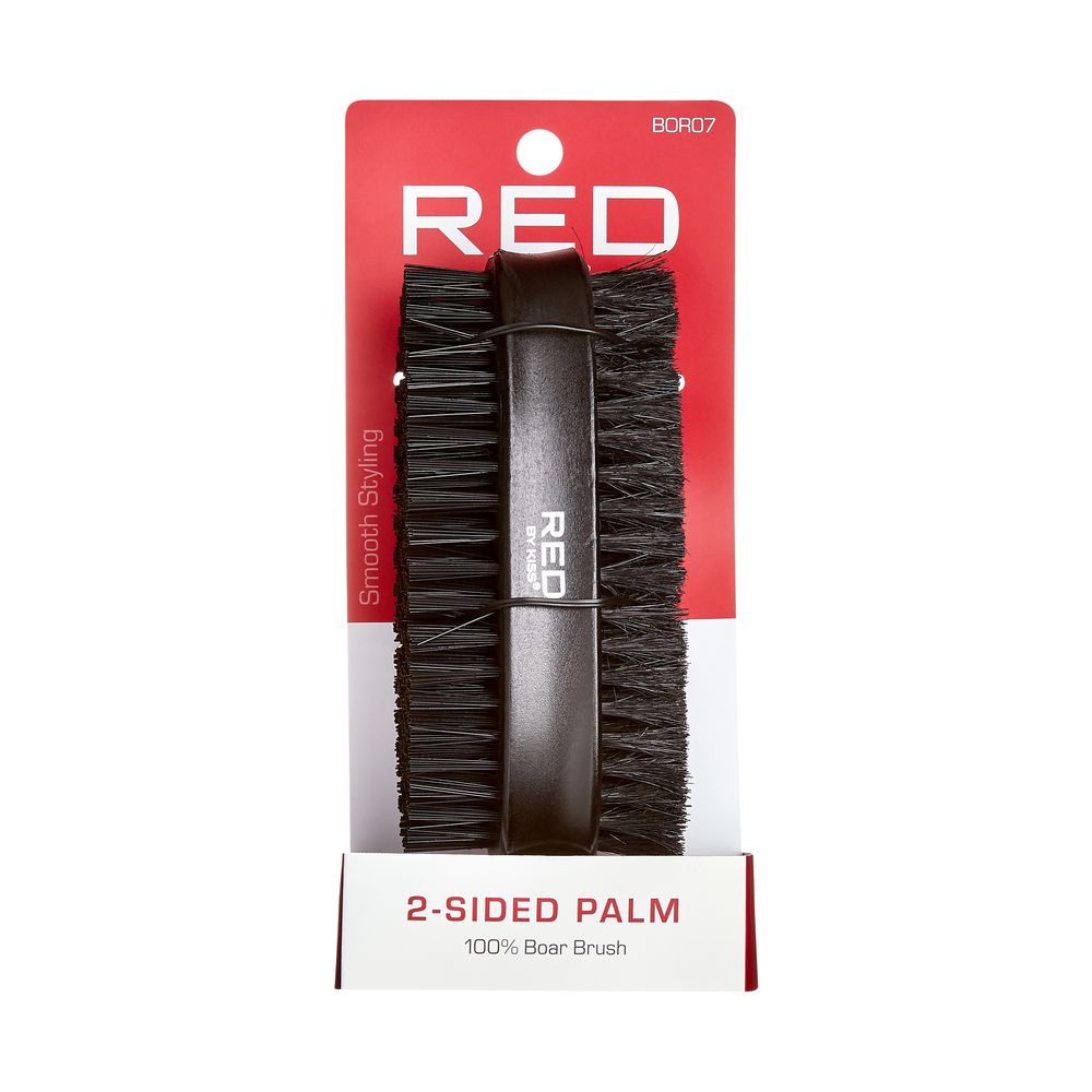 Red By Kiss 2-Sided Palm 100% Boar Bristle Brush