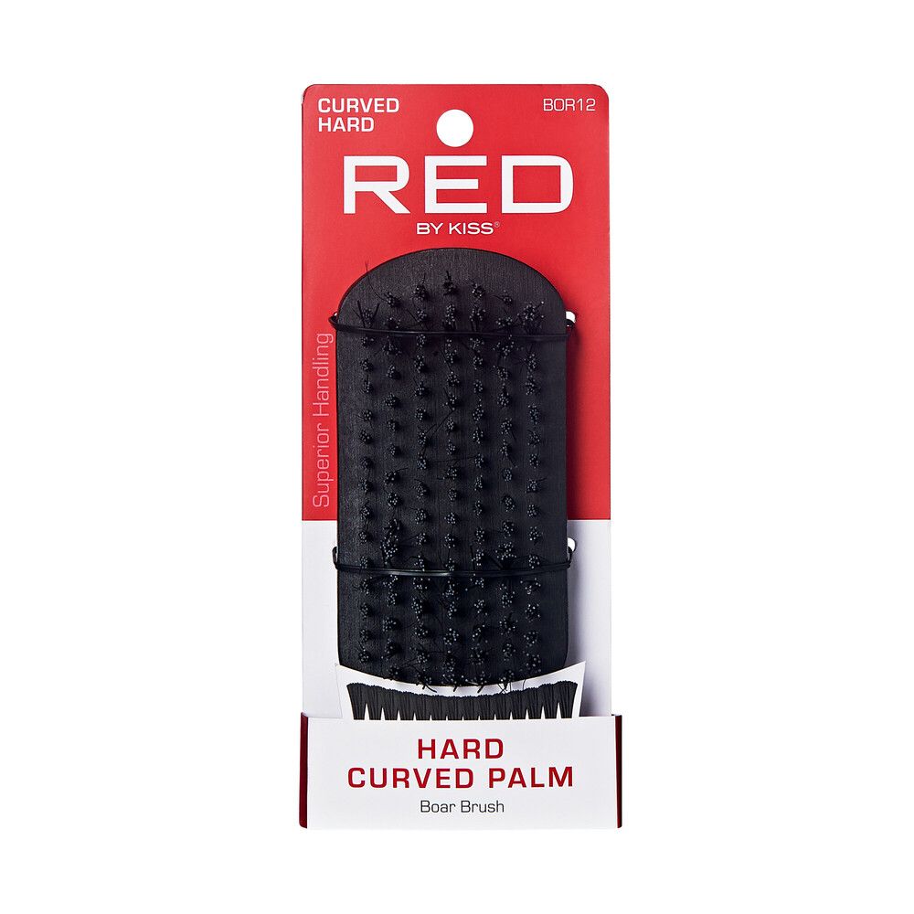 Red By Kiss Curved 100% Boar Bristle Brush