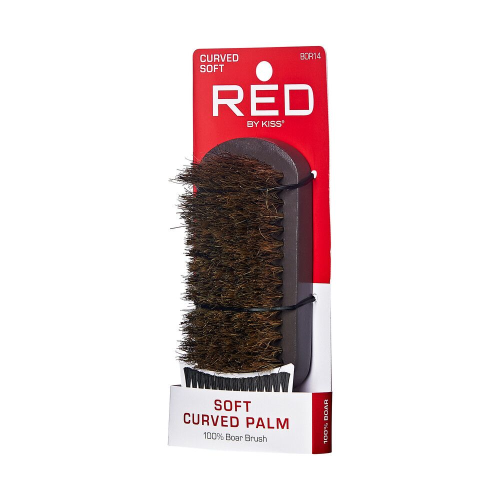 Red By Kiss Curved 100% Boar Bristle Brush