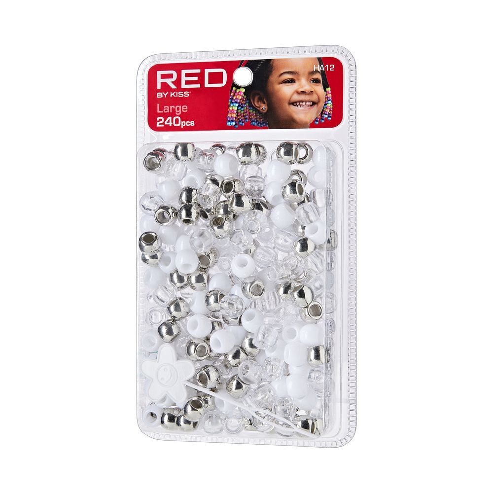 Red By Kiss Large Hair Beads 240pcs
