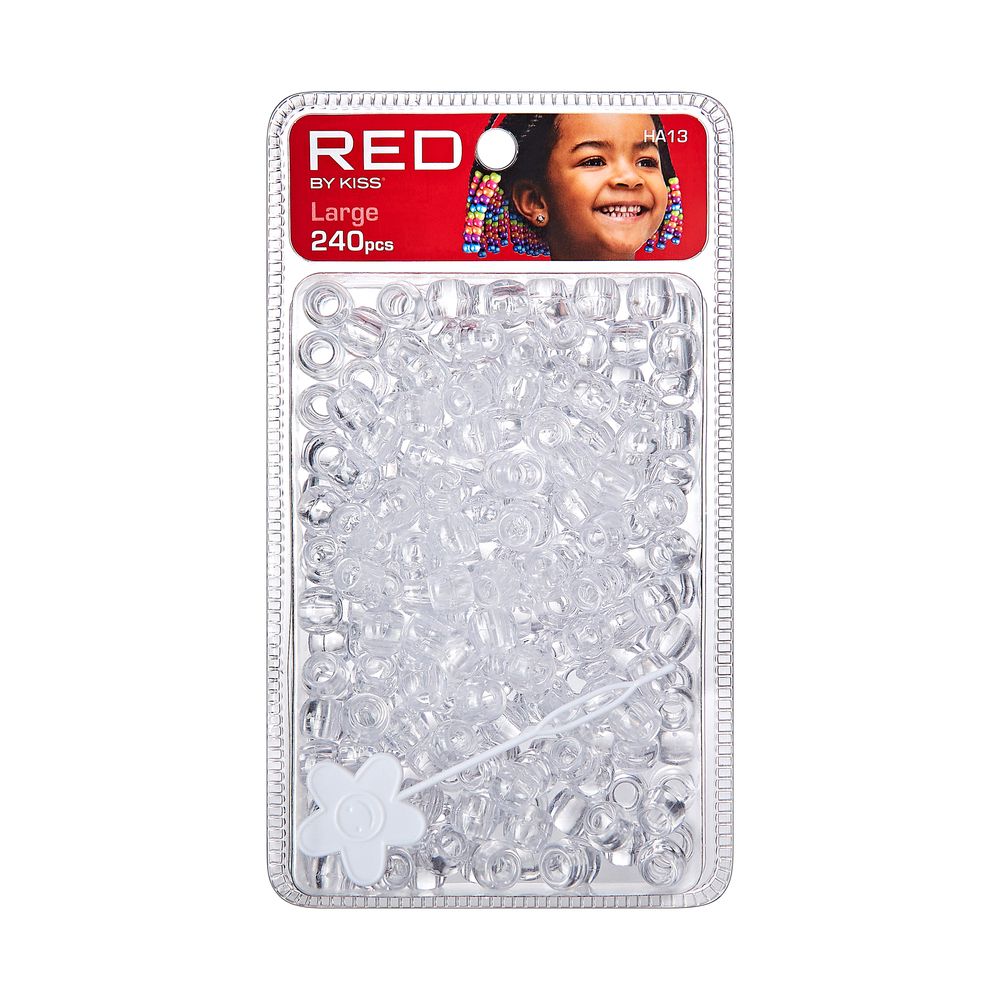 Red By Kiss Large Hair Beads 240pcs