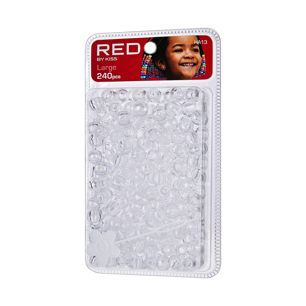 Red By Kiss Large Hair Beads 240pcs
