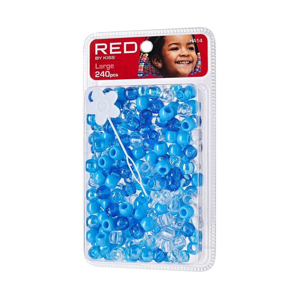 Red By Kiss Large Hair Beads 240pcs