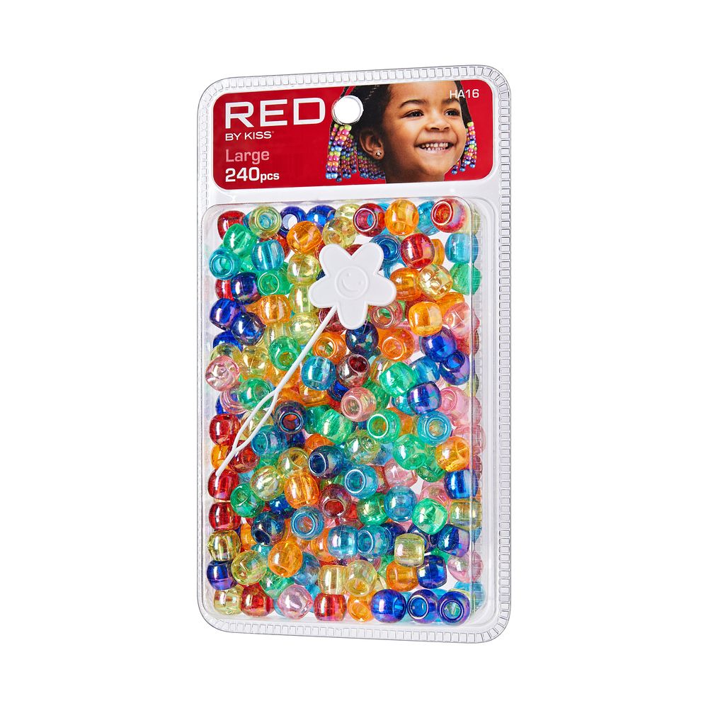 Red By Kiss Large Hair Beads 240pcs