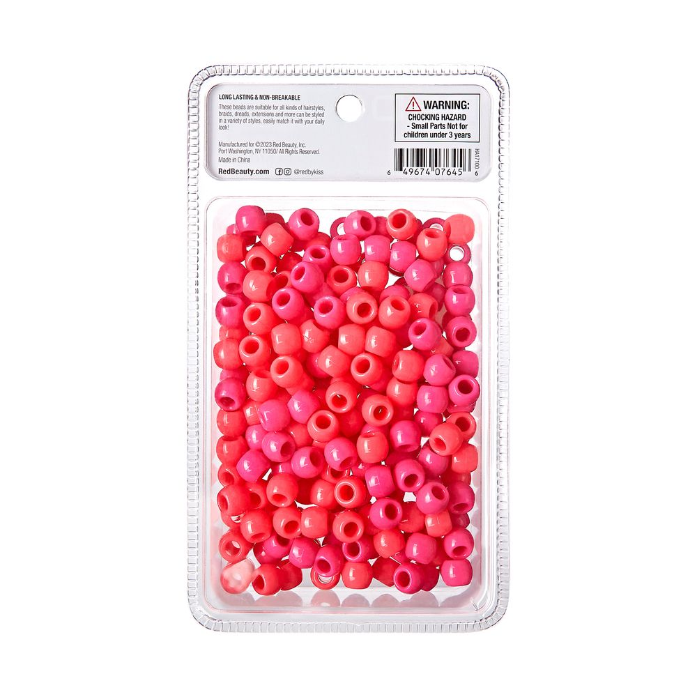 Red By Kiss Large Hair Beads 240pcs