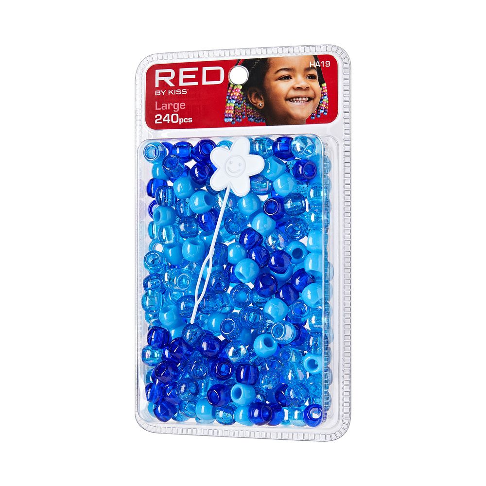 Red By Kiss Large Hair Beads 240pcs