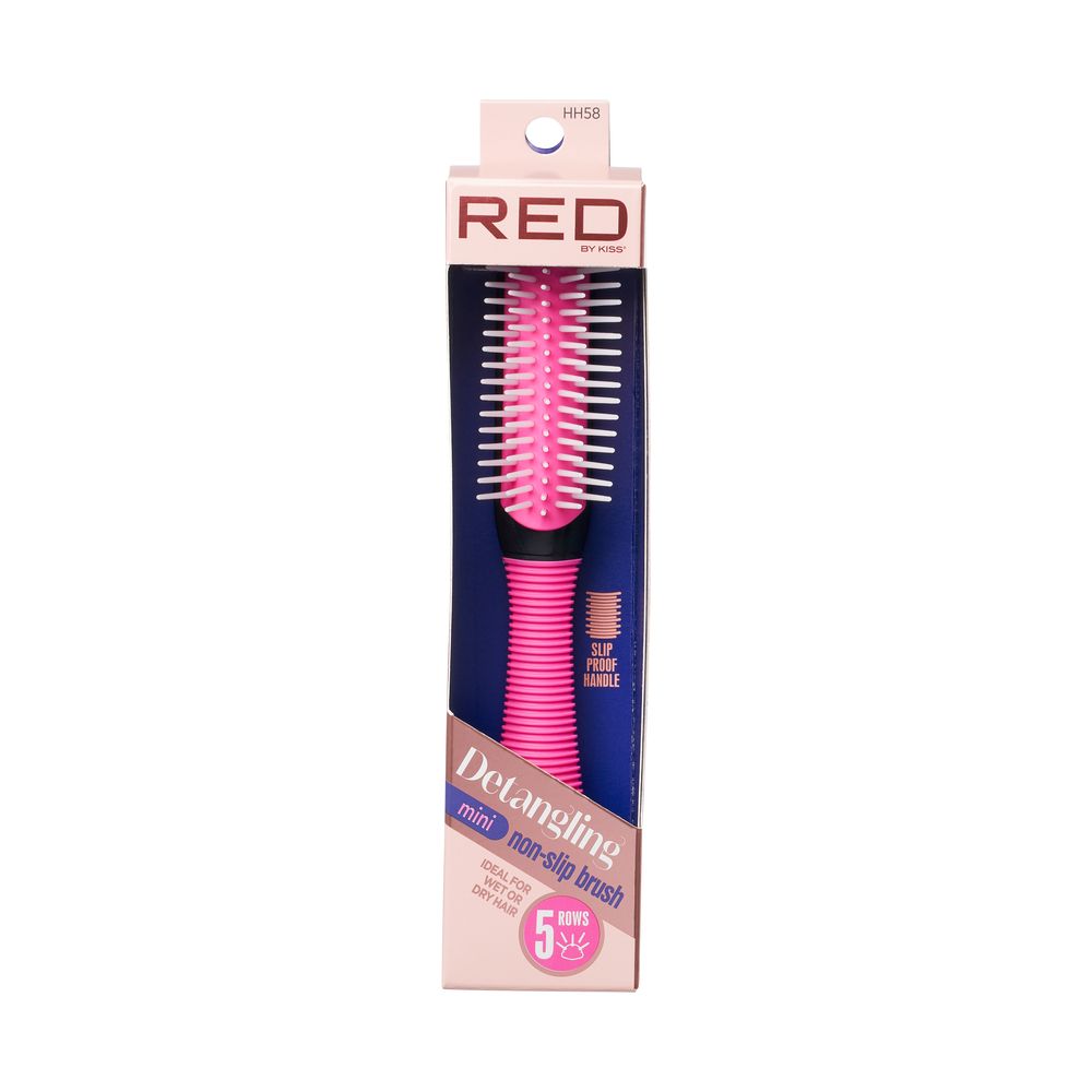 Red By Kiss 5 Row Detangle Non-Slip Mini Brush