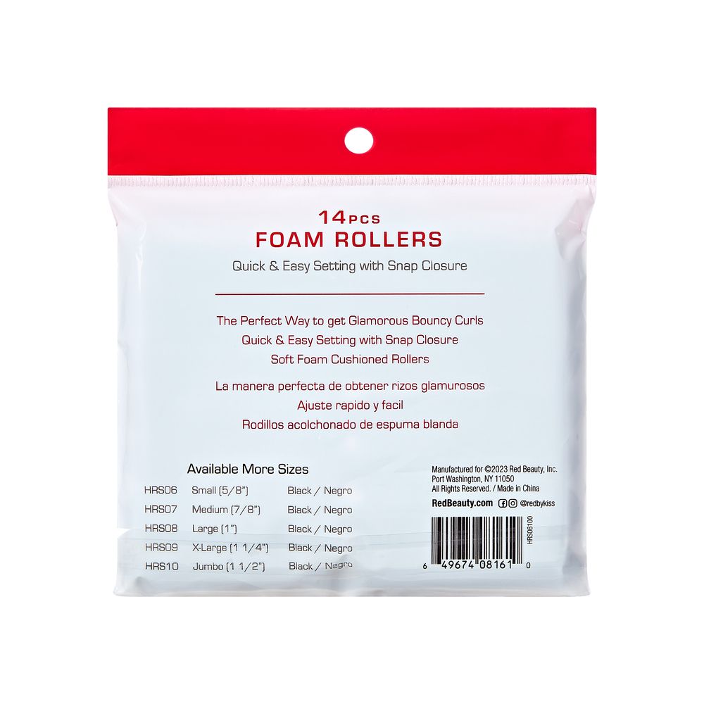 Red by Kiss Foam Rollers