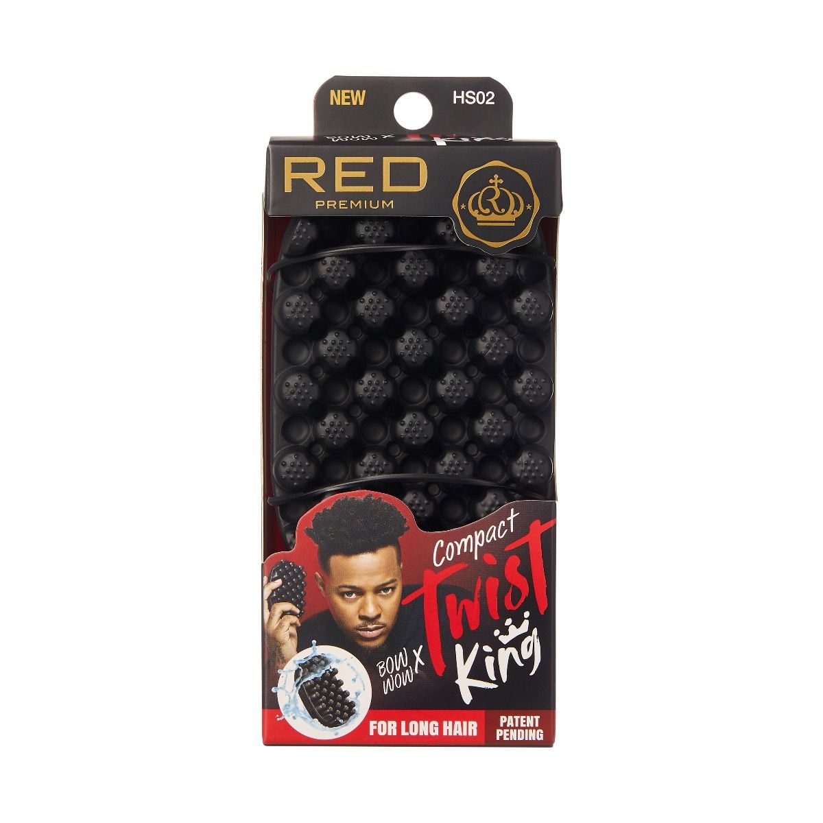 Red Premium By Kiss Compact Twist King for Long Hair