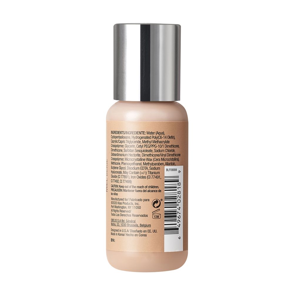 Kiss RubyKisses No More Blemish Liquid Foundation Oil Free Natural Finish All Day Wear 1.18oz