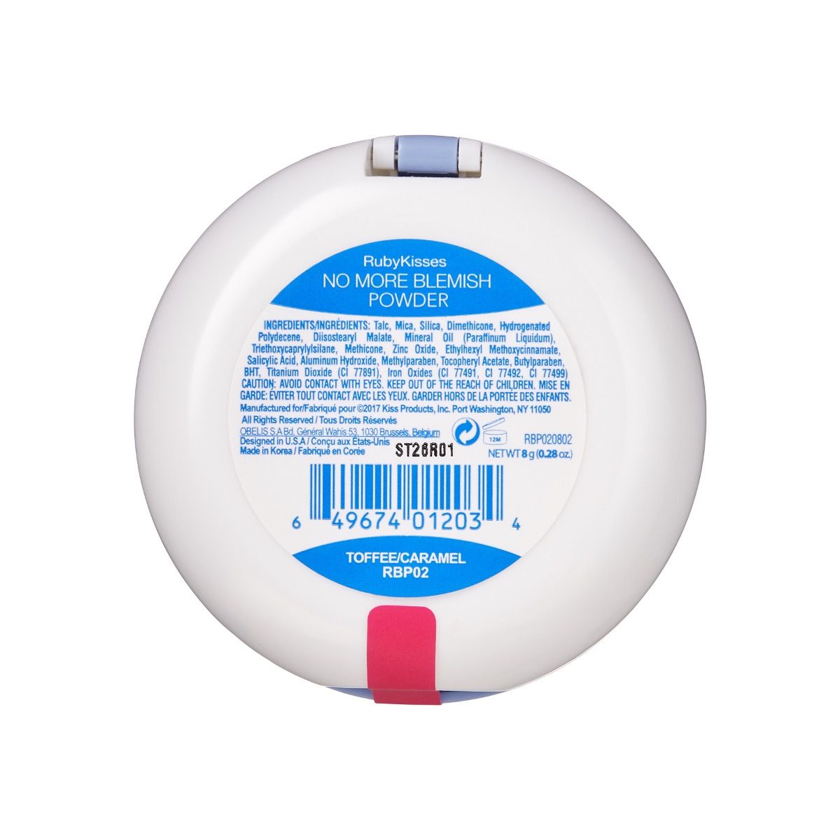 Kiss RubyKisses No More Blemish Pressed Powder 0.28oz