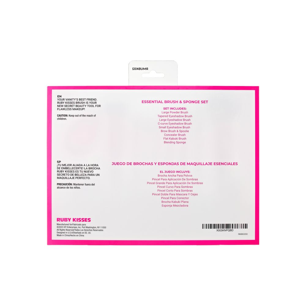 Kiss RubyKisses Essential Brush & Sponge Set