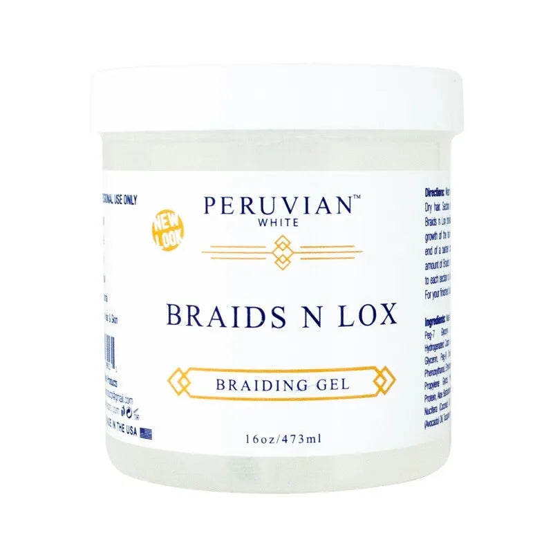 Peruvian White Braids N Lox Braiding Gel 16oz