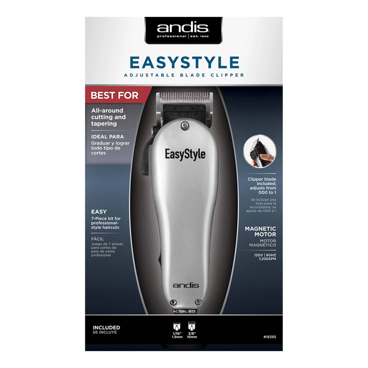 Andis easySTYLE 13-Piece Adjustable Blade Clipper