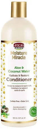 African Pride Moisture Miracle Aloe & Coconut Water Conditioner 12oz