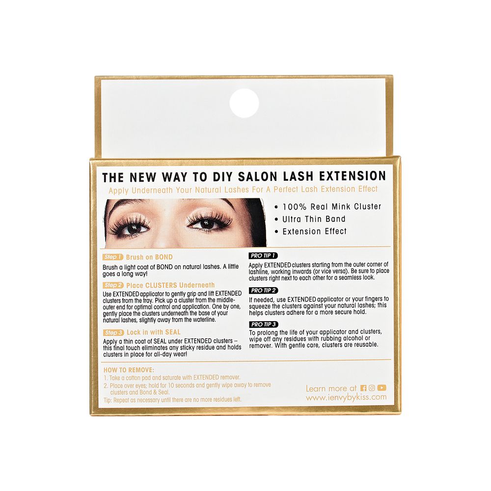 i-ENVY by Kiss V Luxe Extended Real Mink Cluster Eyelashes