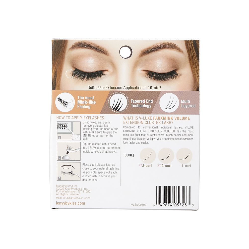 i-ENVY by Kiss V Luxe Faux Mink Volume Extension Cluster Eyelashes