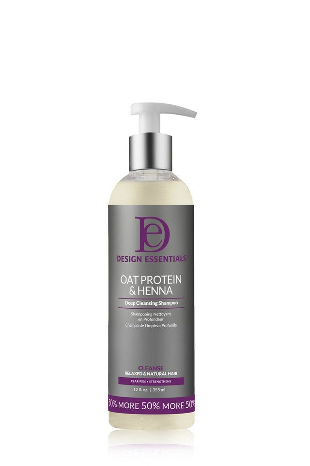 Design Essentials Oat Protein & Henna Cleansing Shampoo 8oz