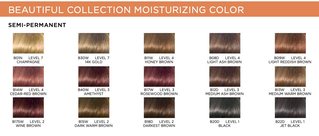 Clairol Professional Beautiful Collection Moisturizing Color Semi-Permanent Hair Color 3.0oz