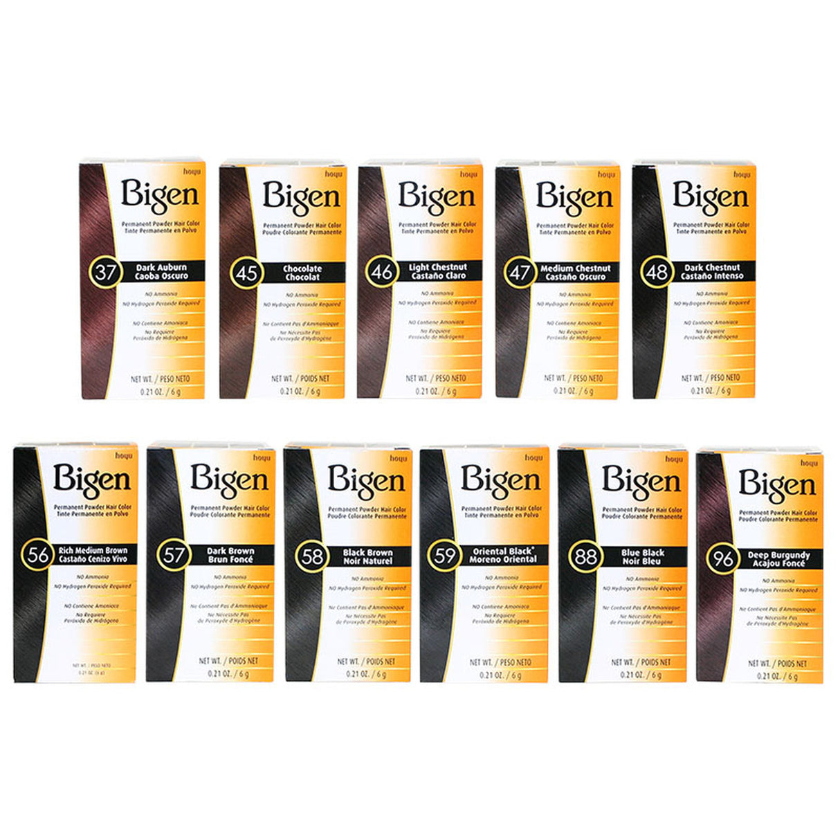 Bigen Permanent Powder Hair Color 0.21oz